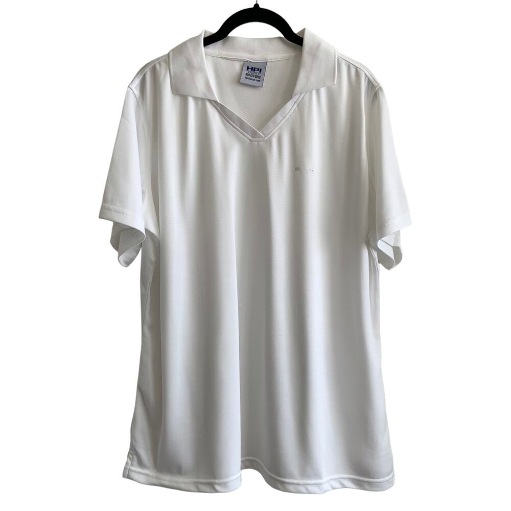 HPI Direct XL Women's V Neck Work Polo